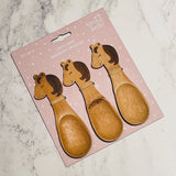 Sass & Belle -  Bamboo Unicorn Spoons - Set Of 3