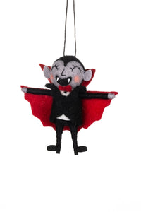 Shoeless Joe - Felt Red Cape Dracula Hanging Decoration Halloween