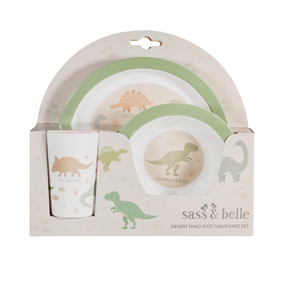 Sass & Belle - Desert Dino Kids Tableware Set