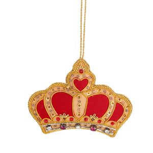 Sass & Belle - Crown Zari Decoration - Hanging Christmas Decoration