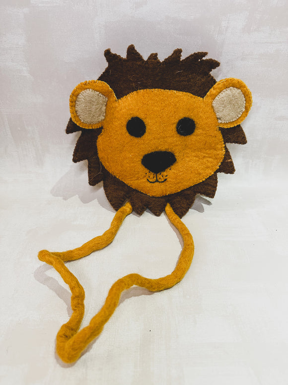 Handmade Felt Animal Bag - Lion