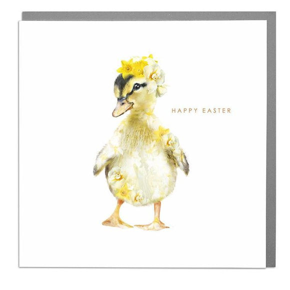 Duckling Happy Easter Card