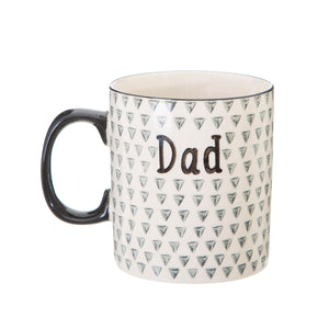 Sass & Belle - Dad Geometric Monochrome Mug