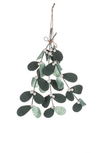 Shoeless Joe - Woollen Mistletoe Spray - Hanging Christmas Decoration