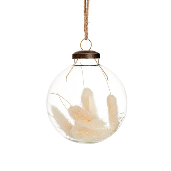 Sass & Belle - Dried Bunny Tail Filled Bauble