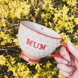 Sass & Belle - Bohemian Red Hearts Mum Mug