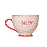 Sass & Belle - Bohemian Red Hearts Mum Mug
