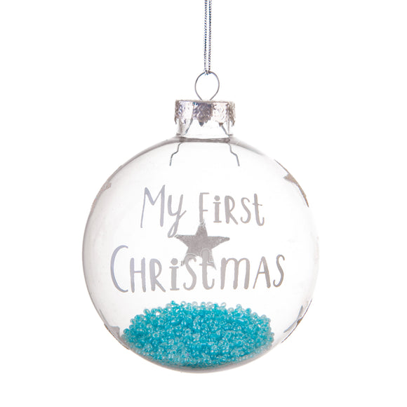 Sass & Belle - Baby Blue My First Christmas Bauble